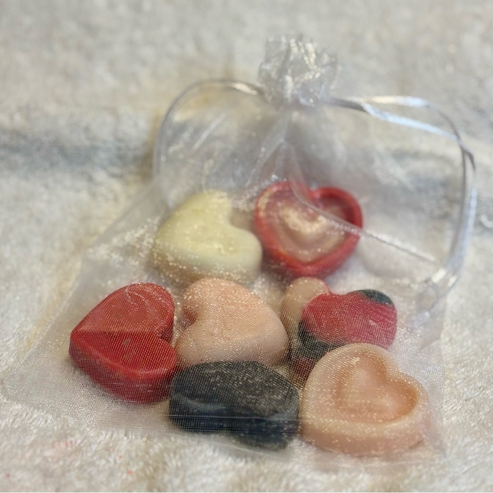 Handmade artisan mini guest soap set of 7